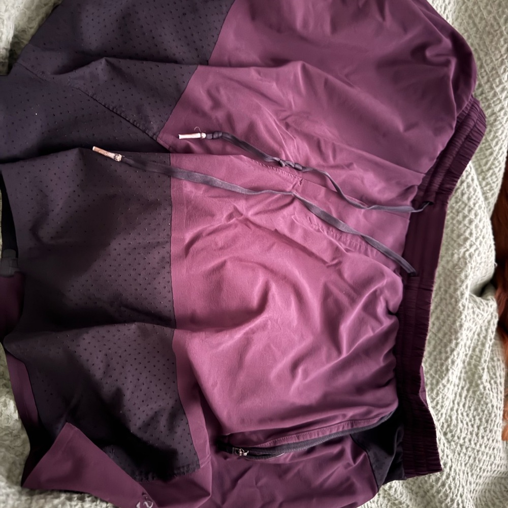 Purple and Black Athletic Shorts
